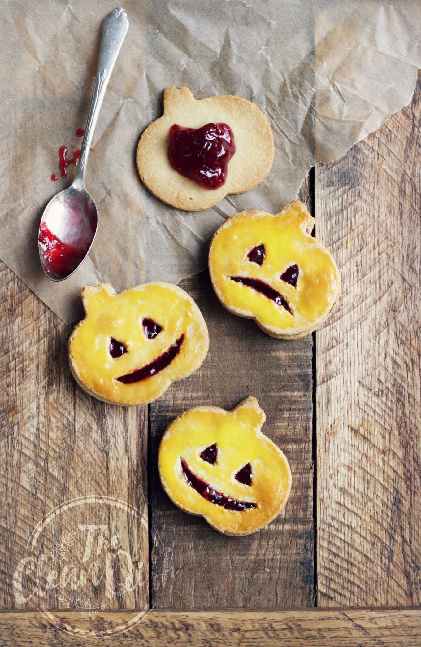 Jack-O-Lantern-Cookies Halloween recipes for Vegan, Veggie and gluten-free