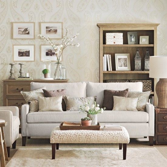 How To Create a Calm and Neutral  Living  Room  The House 